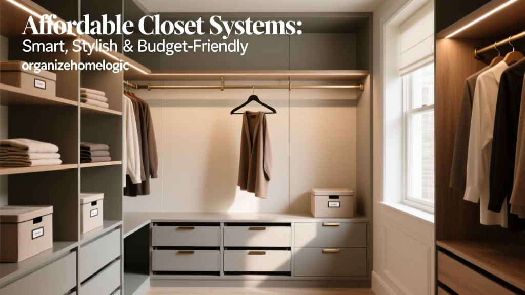 Affordable Closet Systems: Smart, Stylish & Budget-Friendly