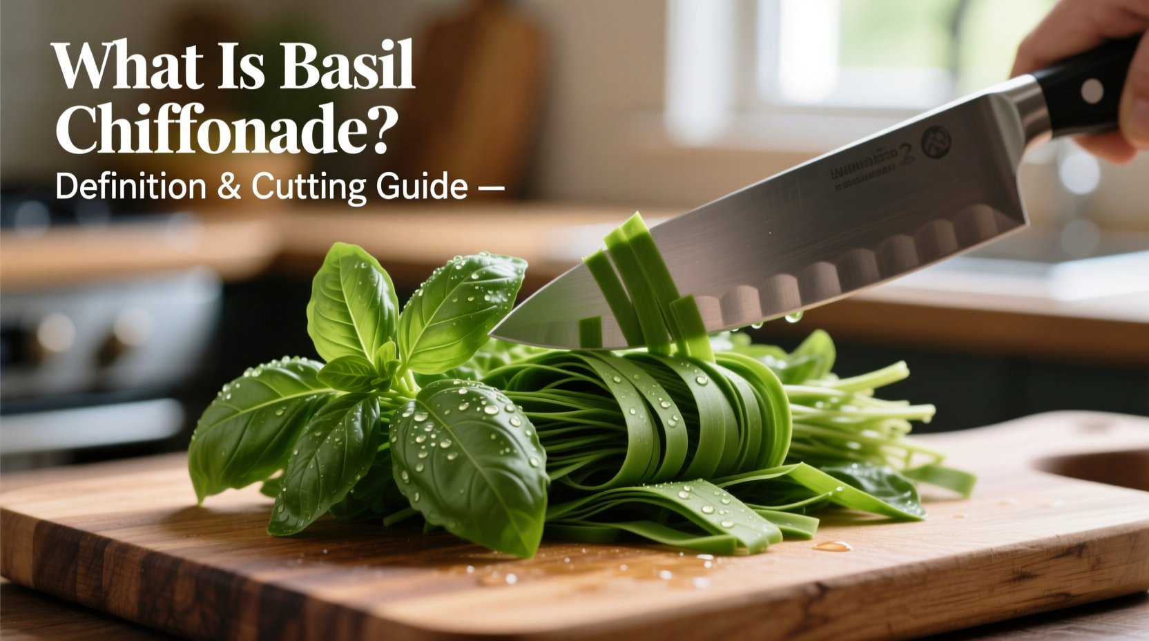 Basil Chiffonade: 3 Steps to Perfect Cuts | TheHomeSprouts