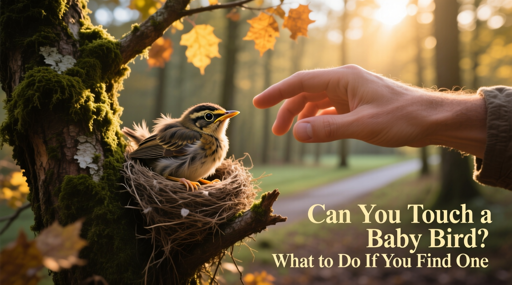 can you touch a baby bird