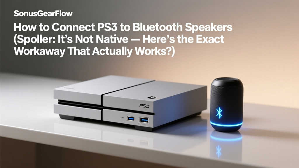 PS3 Bluetooth Speakers: Working 2026 Workaround
