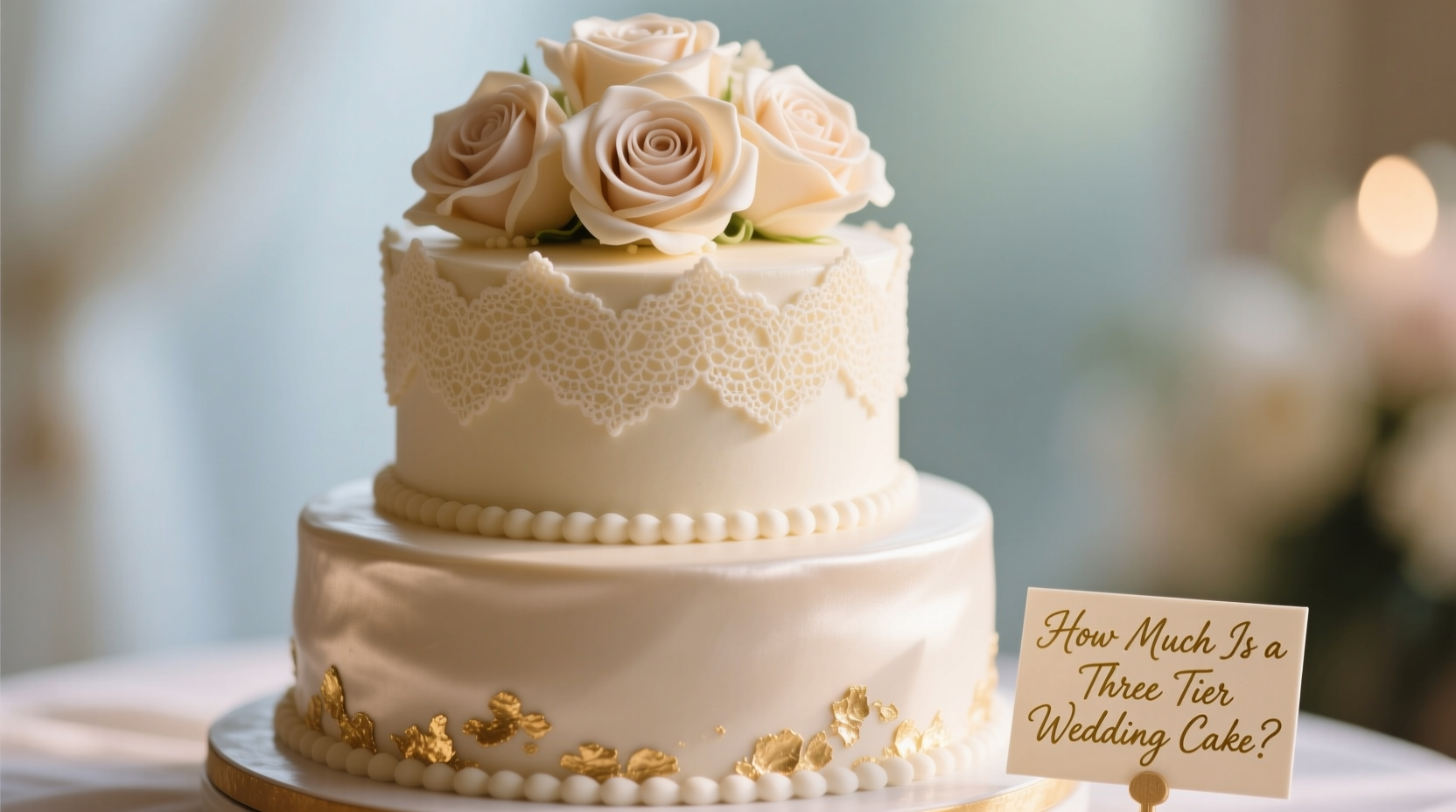 how much is a three tier wedding cake