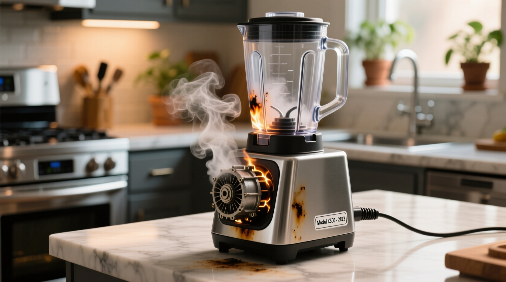 why does my blender smell burnt after minimal use