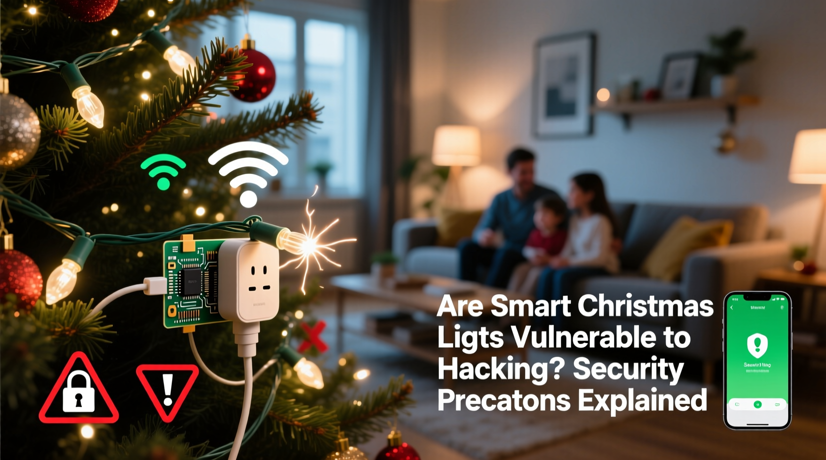 are smart christmas lights vulnerable to hacking security precautions explained