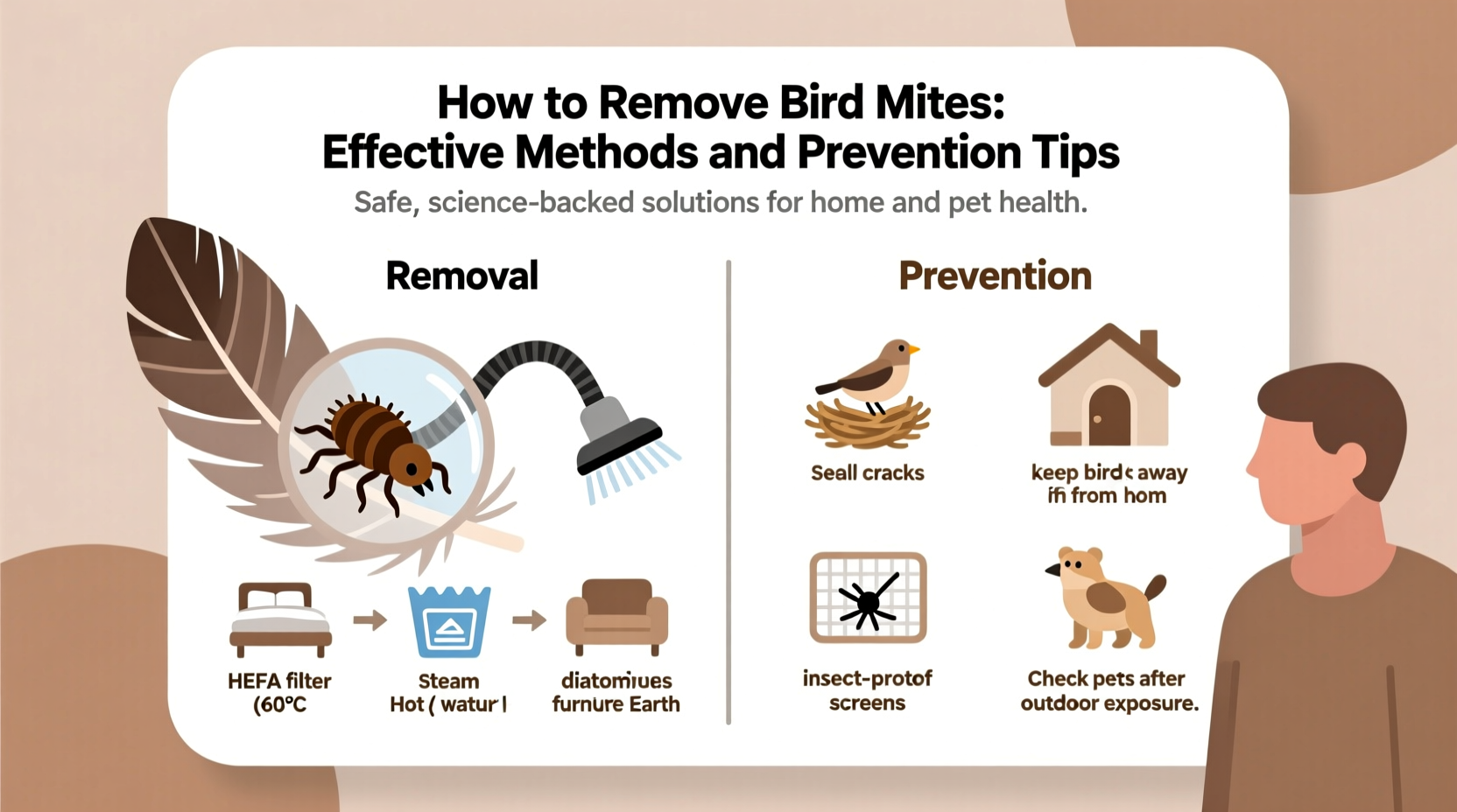 how to remove bird mites