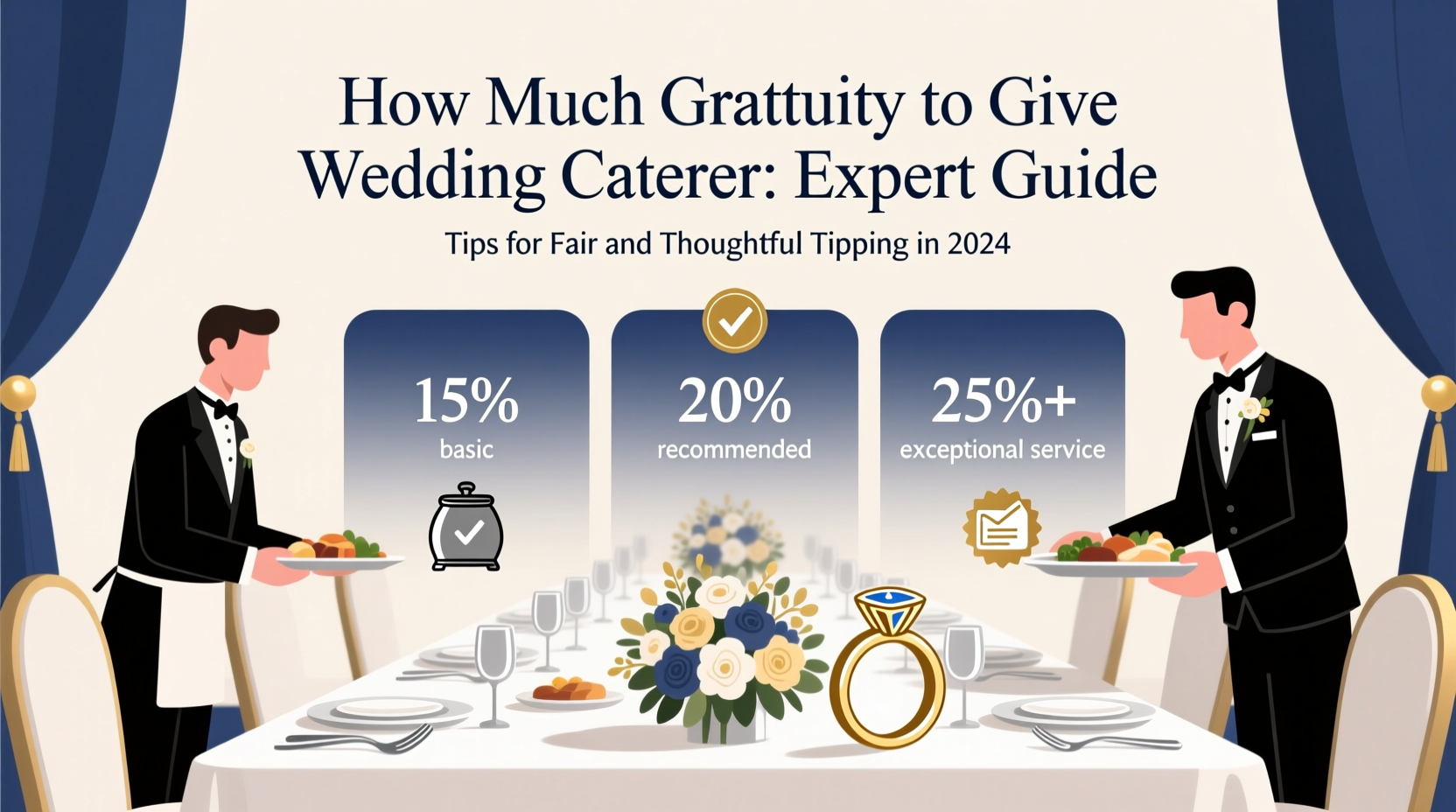 how much gratuity for wedding caterer