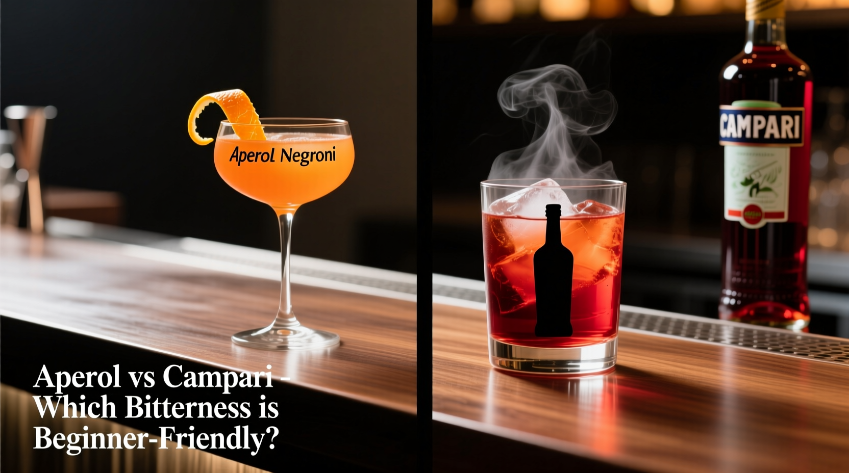 aperol vs campari in negronis which delivers more approachable bitterness for beginners
