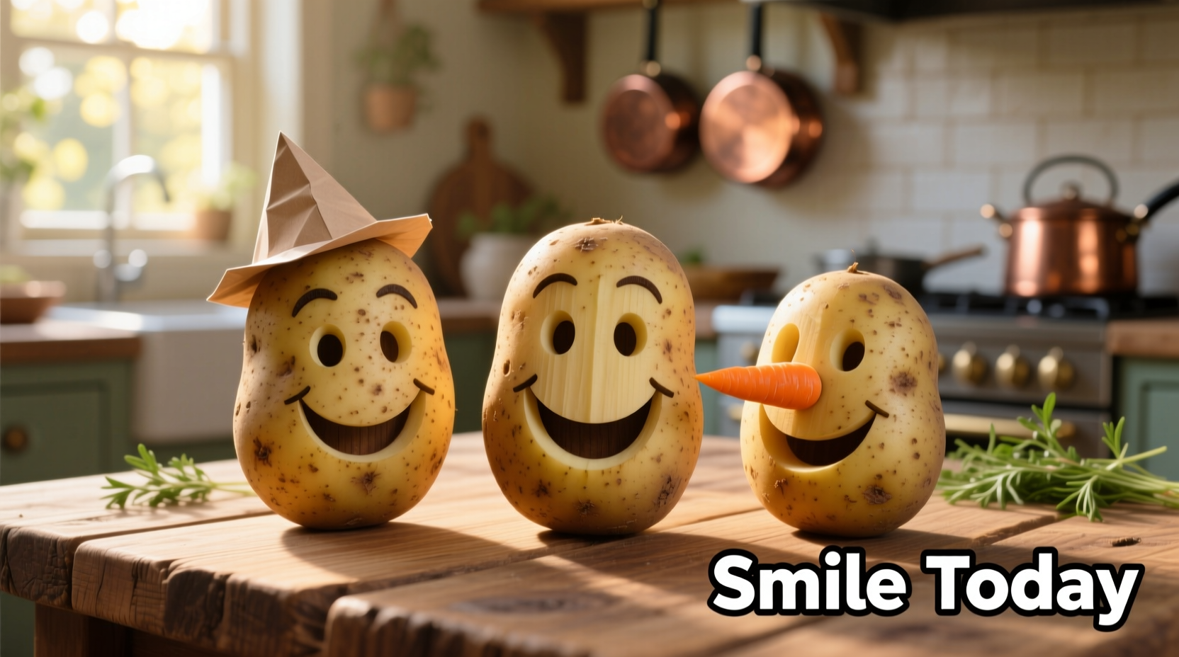 Potato Smiley Faces: Simple Food Art Guide for All Ages