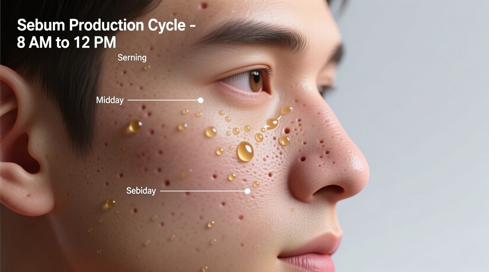 why does my face get oily by midday even after washing morning routine fixes