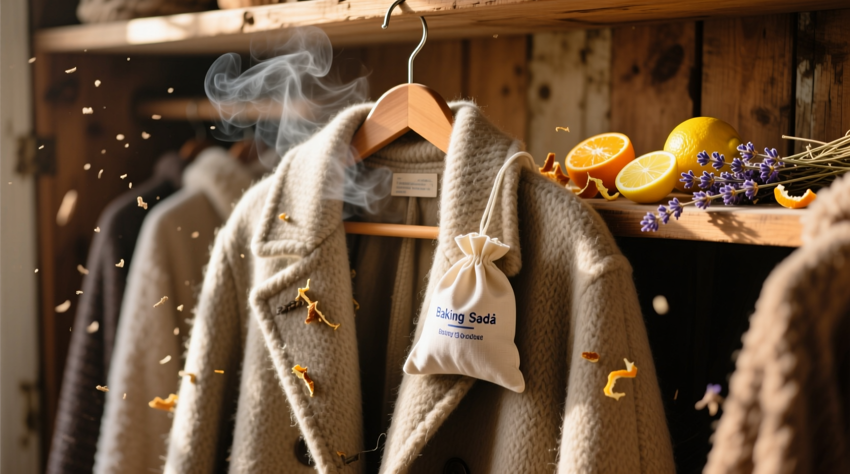 how to remove musty smell from winter coats naturally
