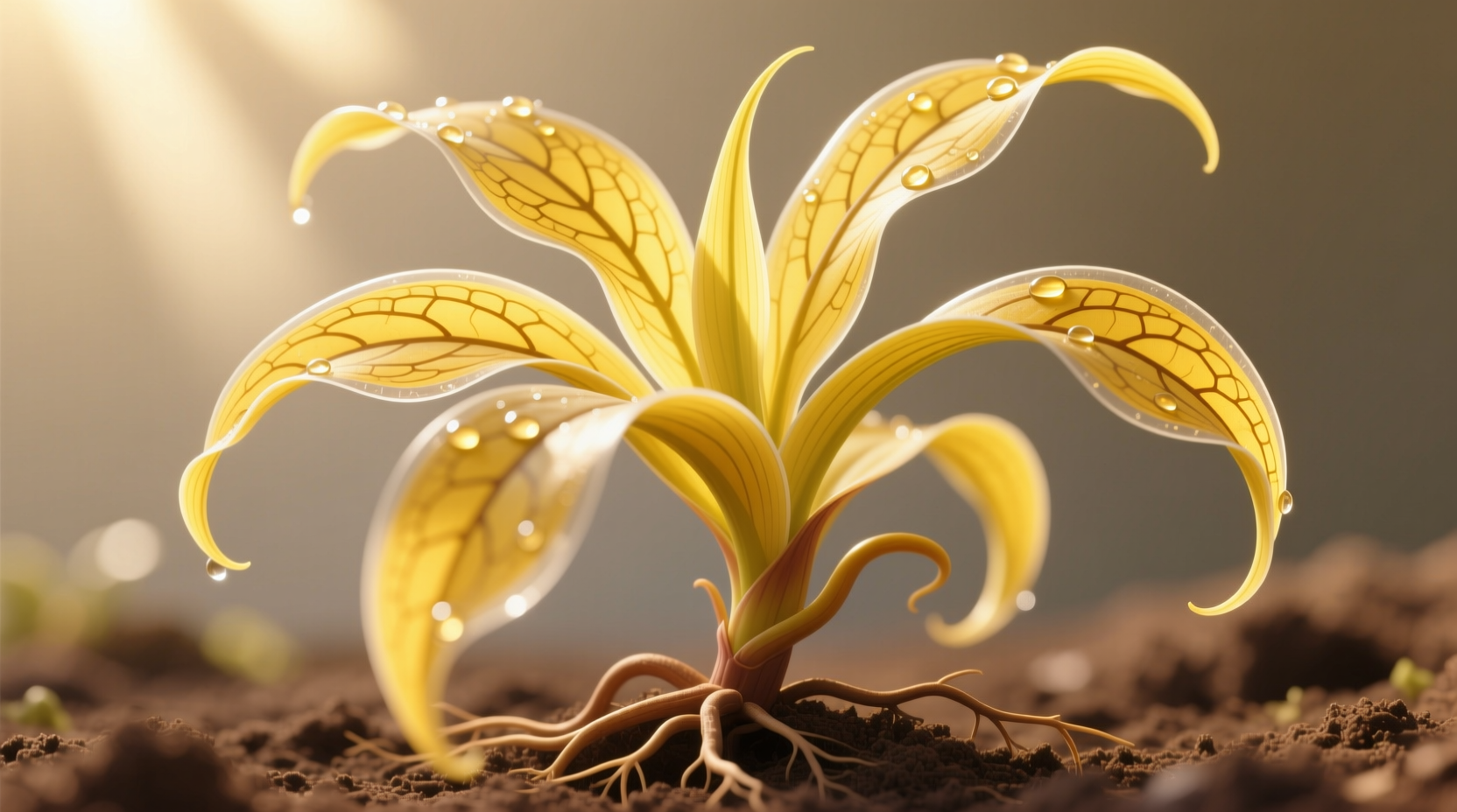 yellow spider plant leaves