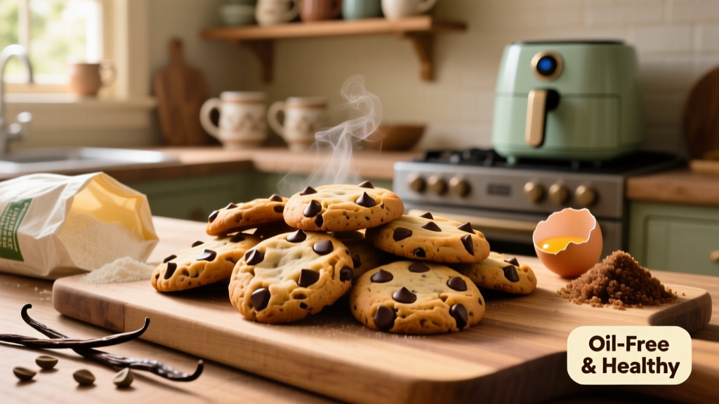 Air Fryer Chocolate Chip Cookies: Crispy, Chewy & Oil-Free!