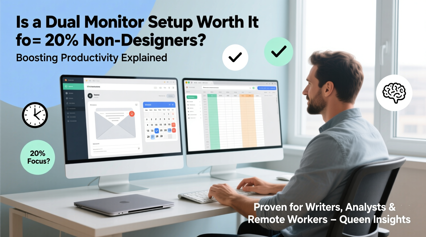 is a dual monitor setup worth it for non designers boosting productivity