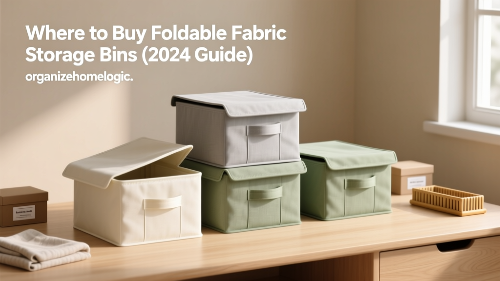 Where to Buy Foldable Fabric Storage Bins (2024 Guide)