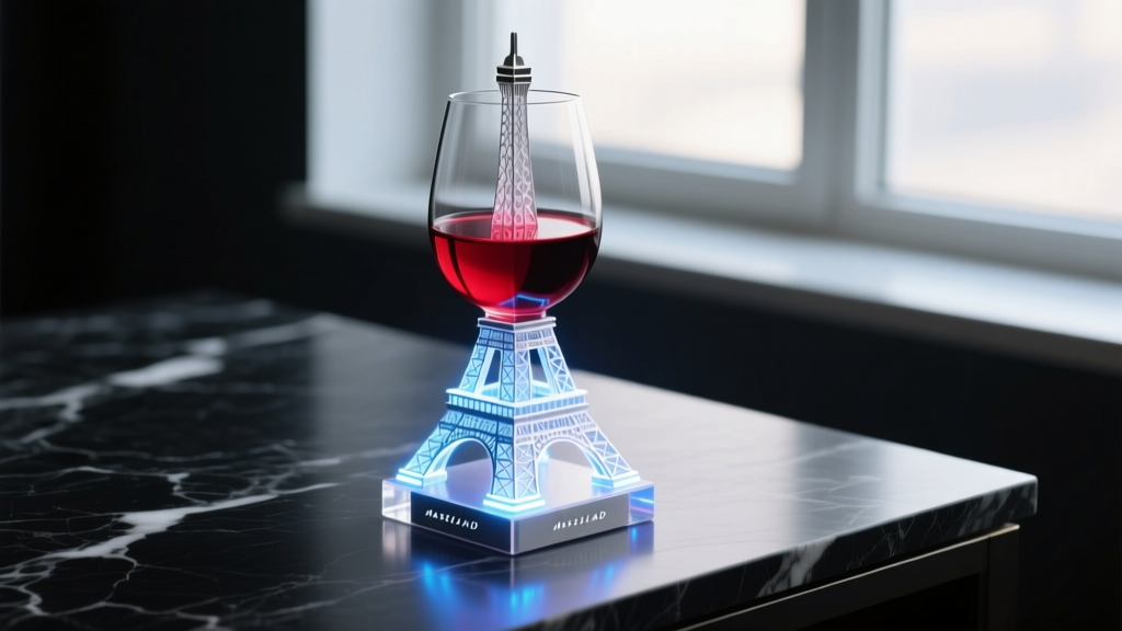 Smart Eiffel Tower Wine Glass Showdown: LED vs Thermal