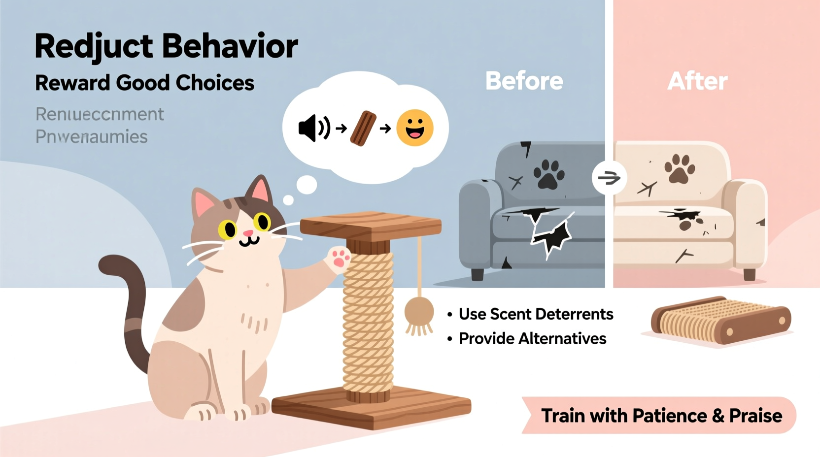 how to train your cat to stop scratching the furniture permanently