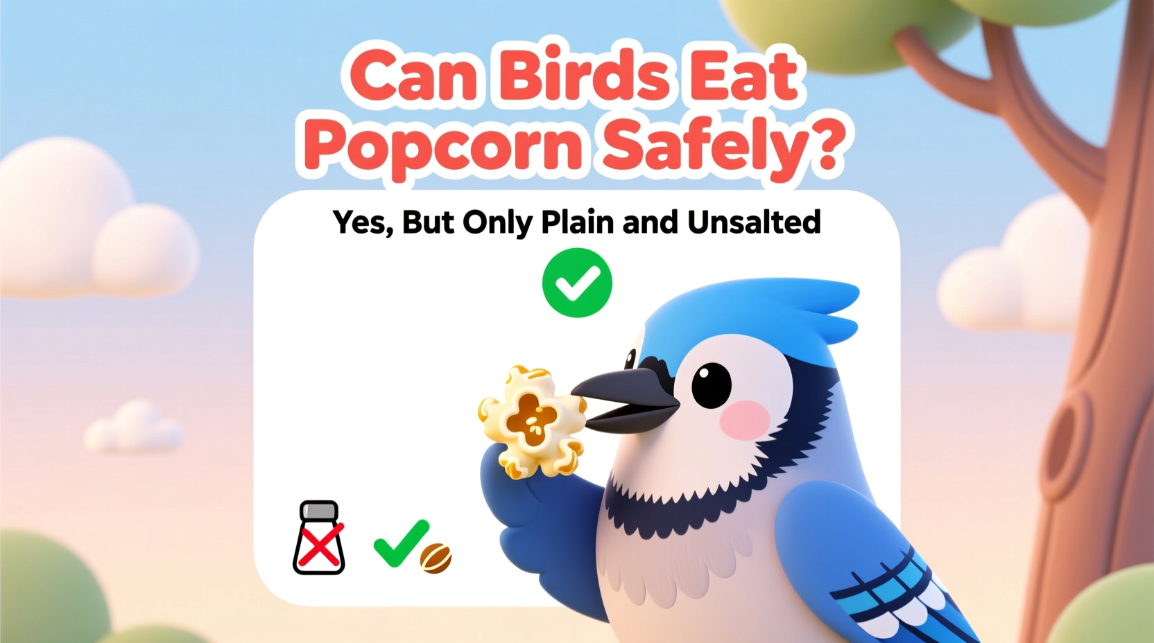 can birds eat popcorn