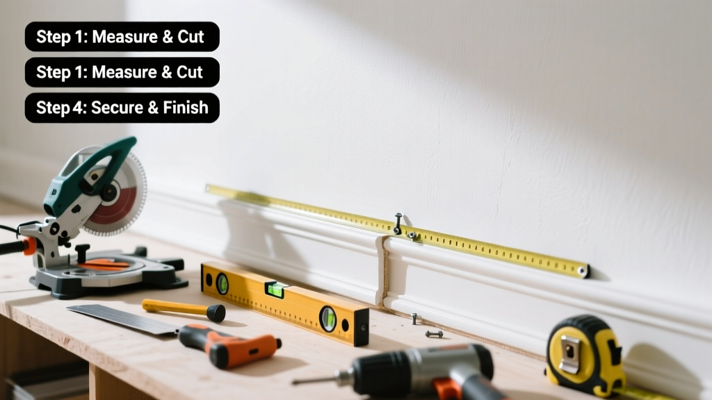 How to Install Crown Molding in a Living Room