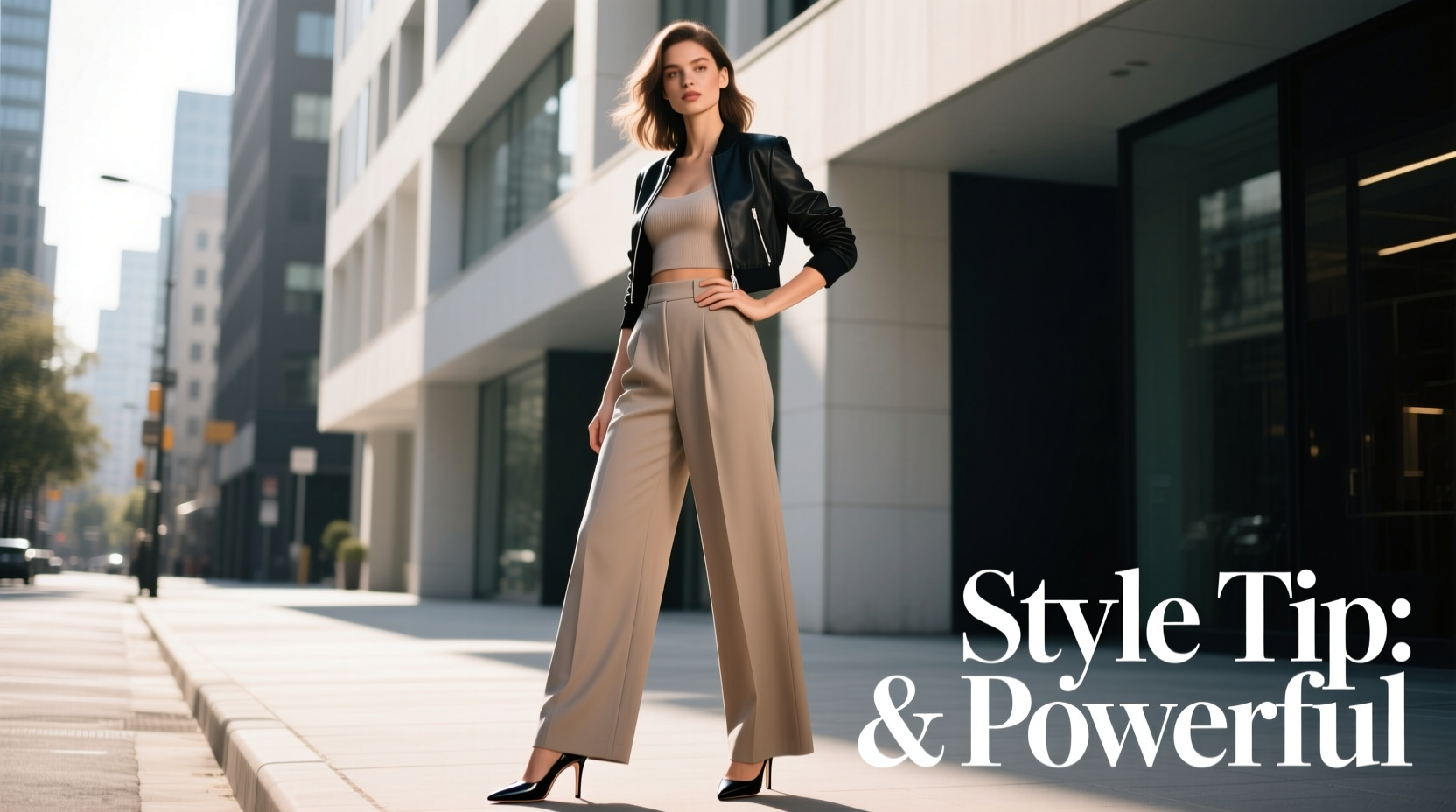 how to style wide leg trousers if you are petite without looking drowned