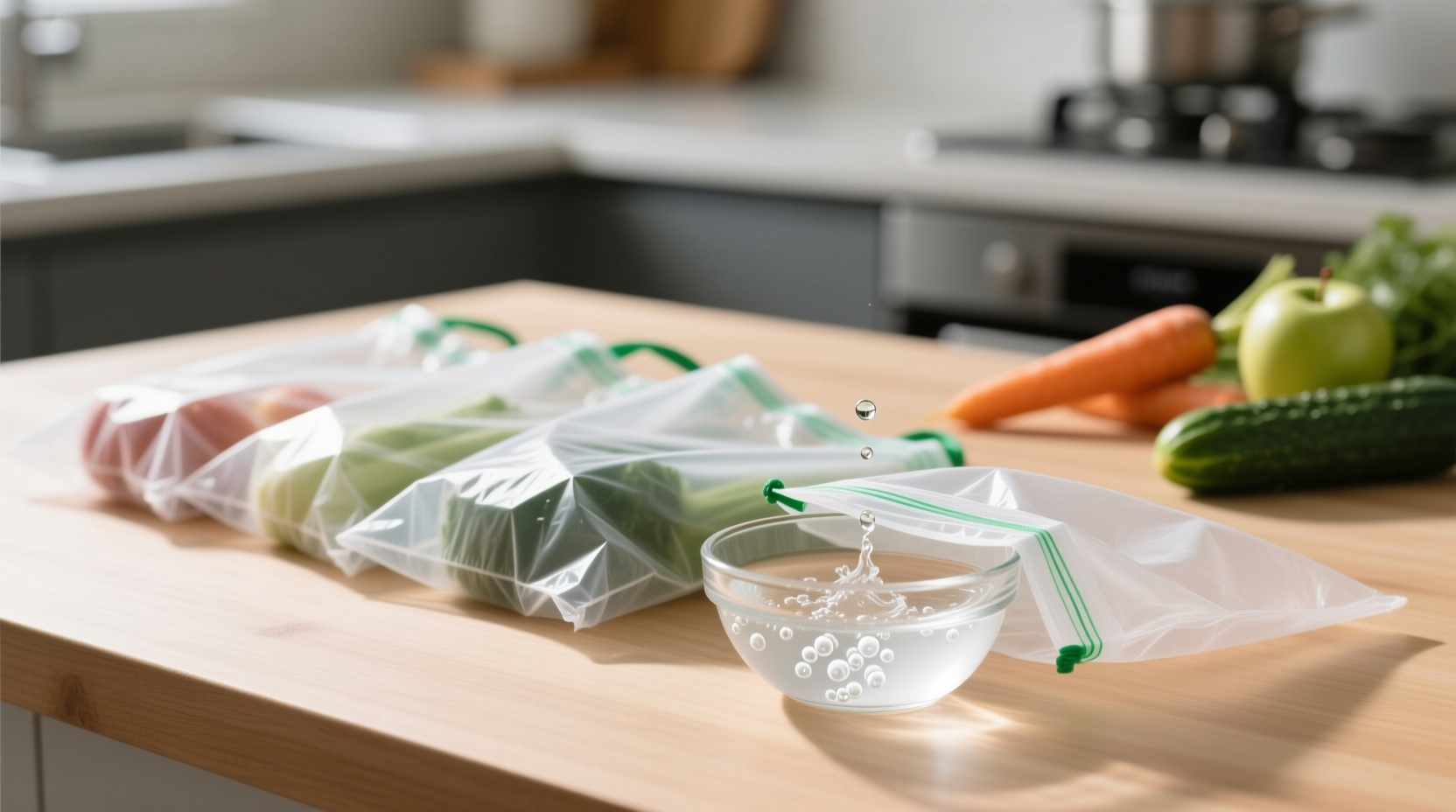 how to sanitize produce bags without melting them