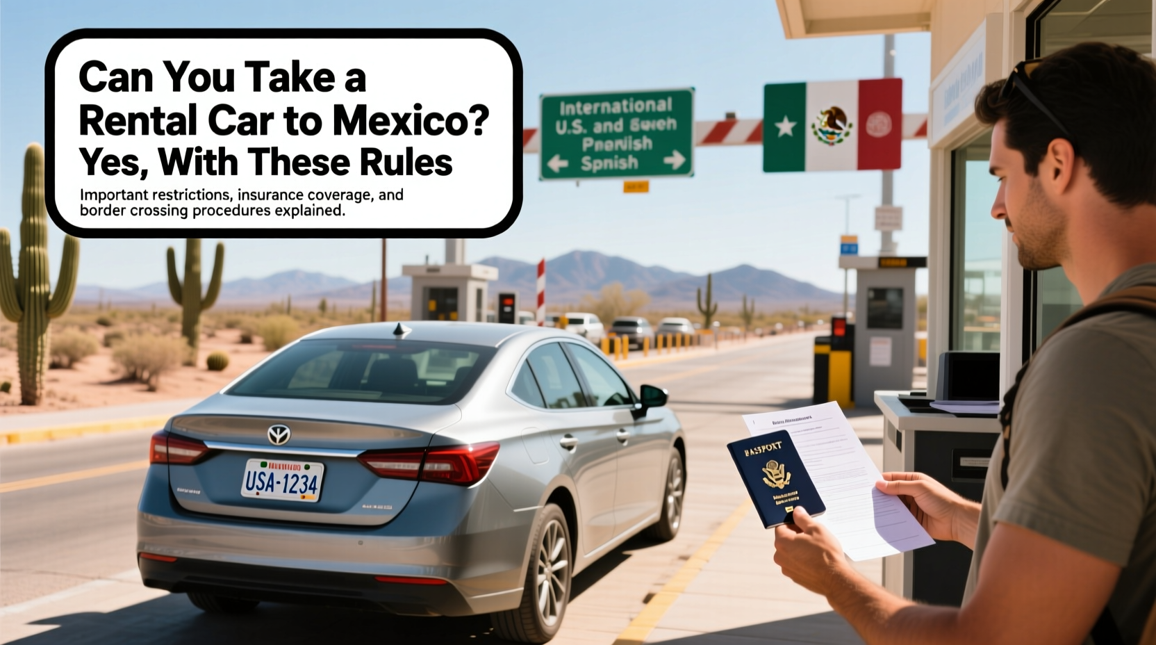 can you take a rental car to mexico