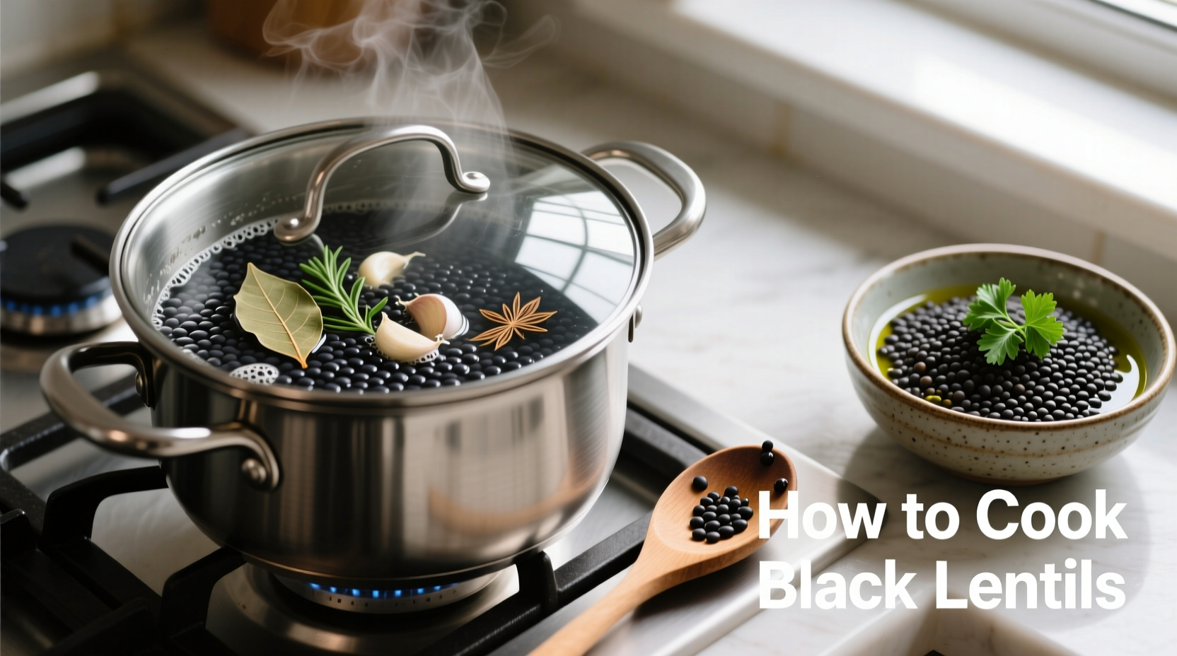 how to cook black lentils