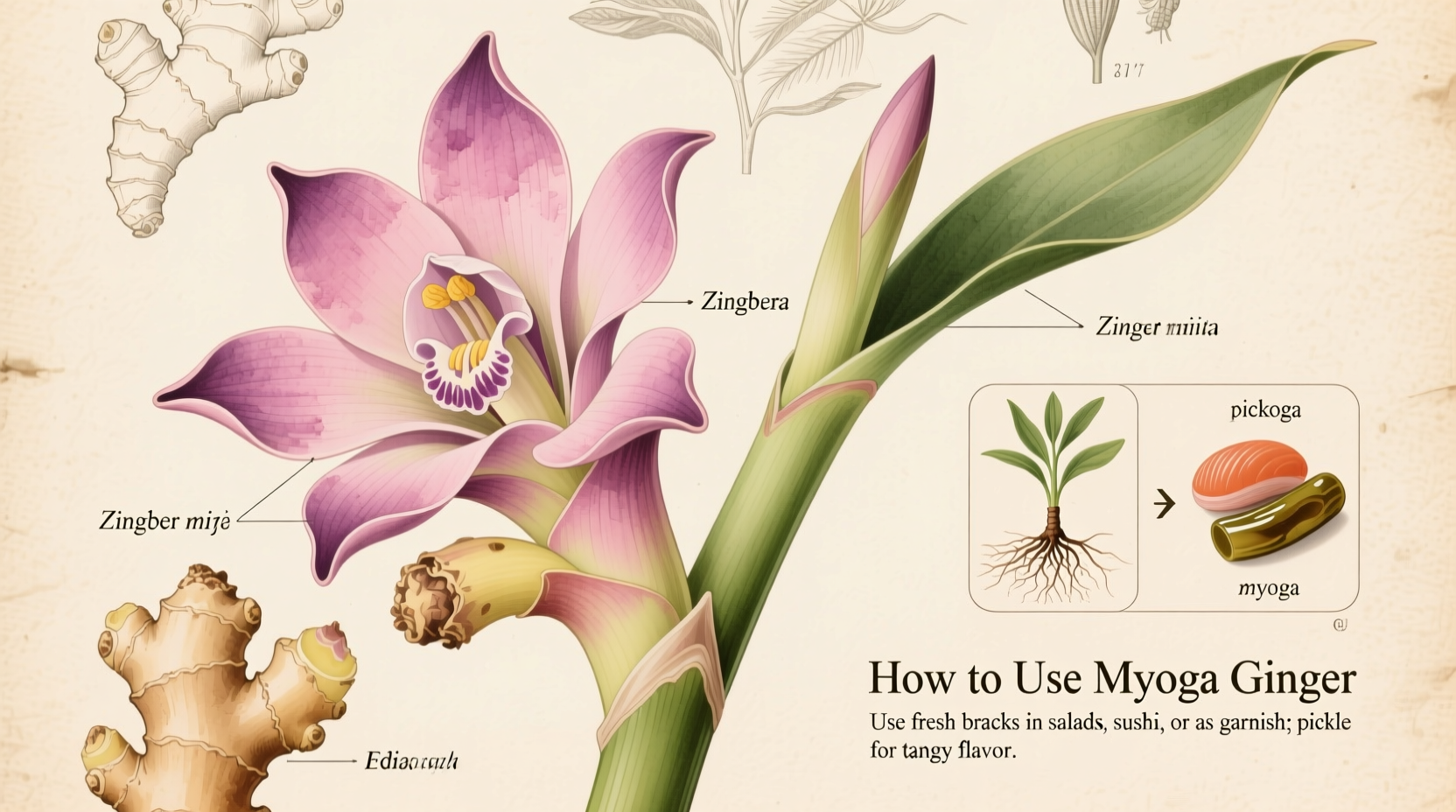 what is myoga ginger and how to use it