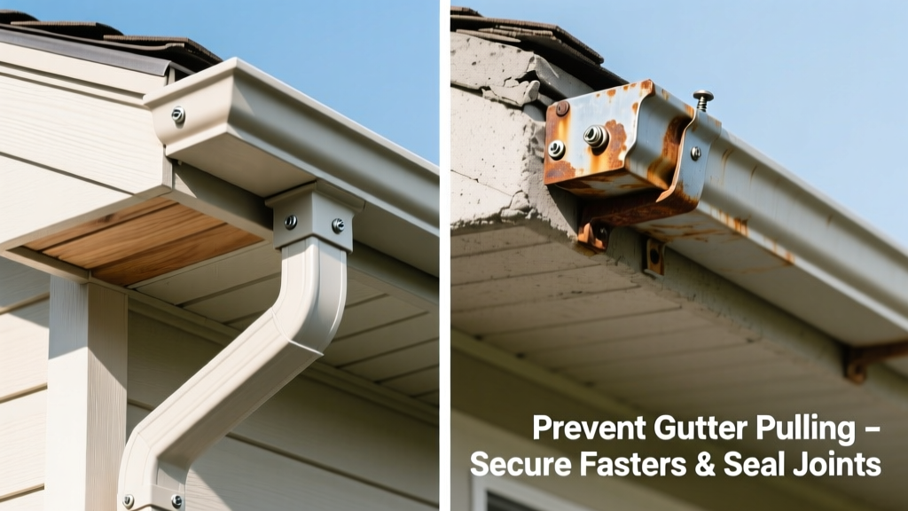 How to Prevent Gutter Pulling Away from Your Home