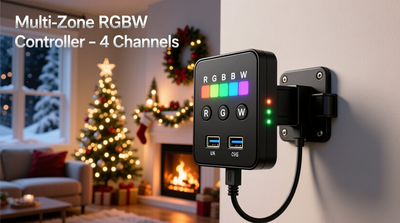rgbw controller for christmas lights can one handle multiple zones