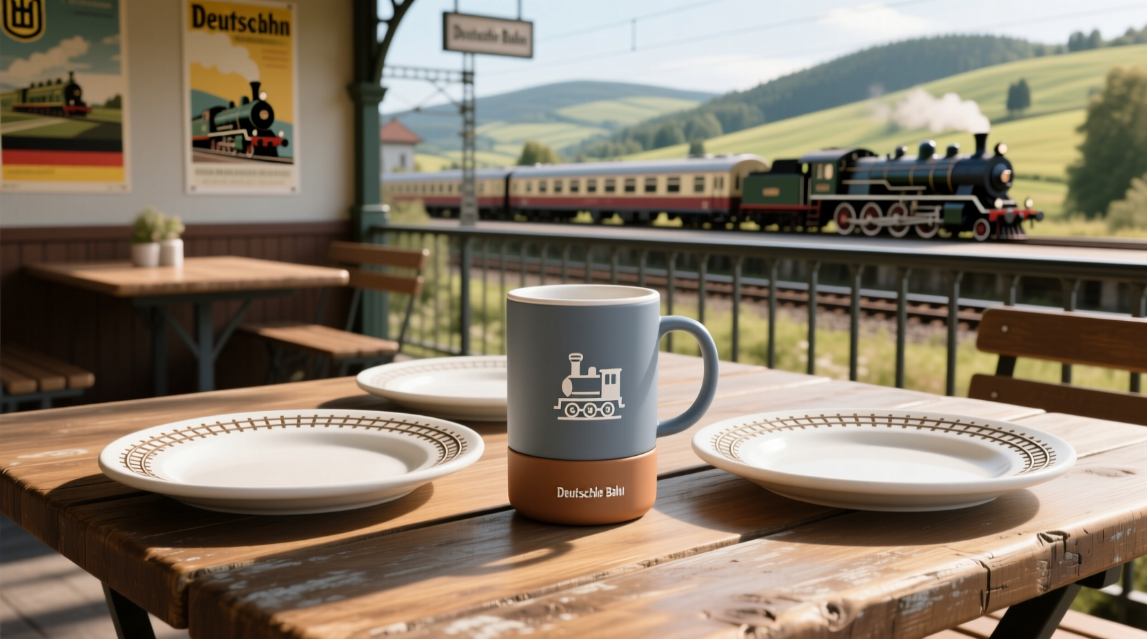german rail reusable cups plates