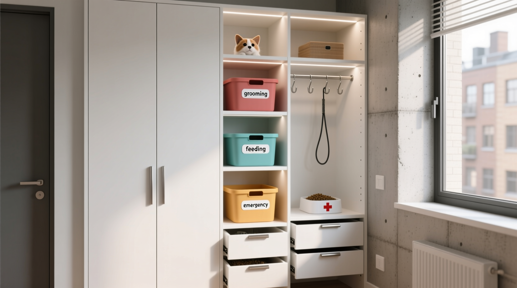 closet organization tips for pet sitters