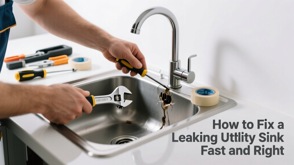How to Fix a Leaking Utility Sink Fast and Right