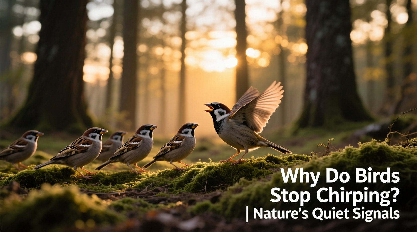 why do birds suddenly stop chirping at certain times of day and should you worry