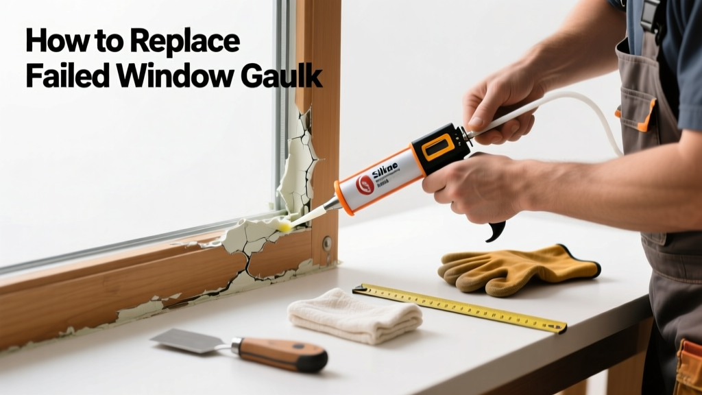 How to Replace Failed Window Caulk Around the Frame