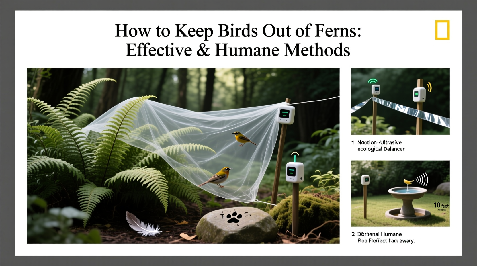 how to keep birds out of ferns