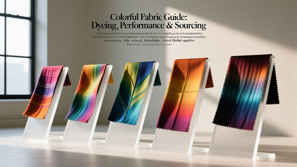 Colorful Fabric Guide: Dyeing, Performance & Sourcing