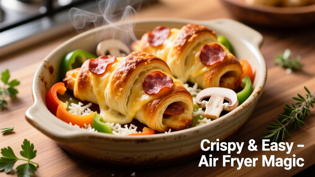 Air Fryer Pepperoni Crescent Rolls (Crispy & Easy!)