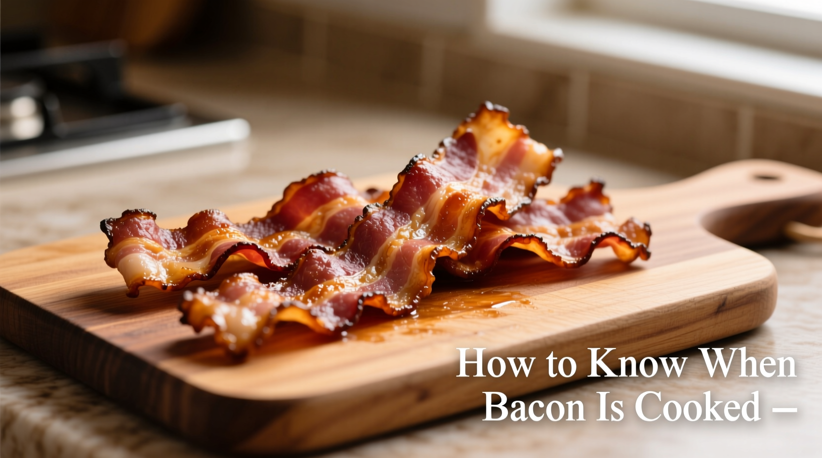 how to know when bacon is cooked