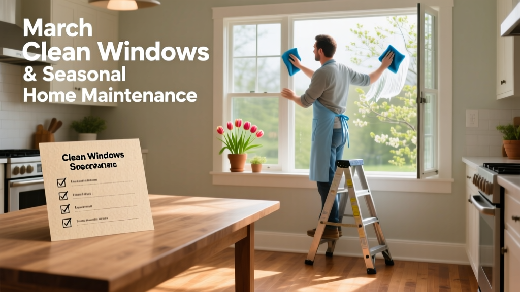 March Clean Windows: Seasonal Home Maintenance Checklist