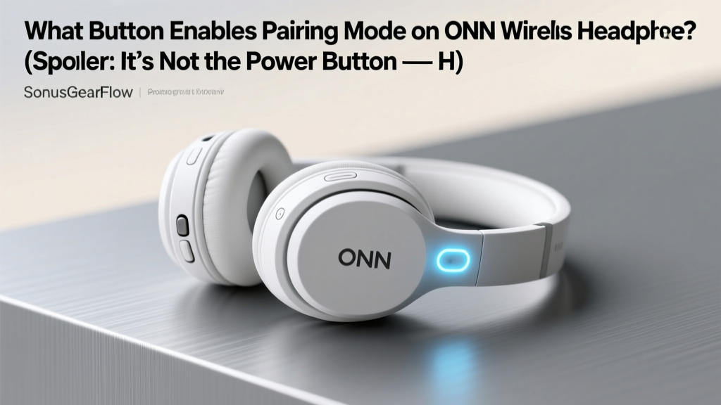 ONN Wireless Headphones Pairing Mode Button (2026)