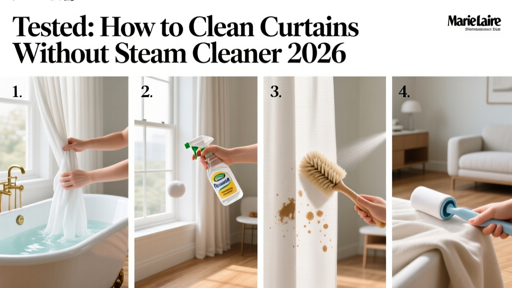 Tested: How to Clean Curtains Without Steam Cleaner 2026