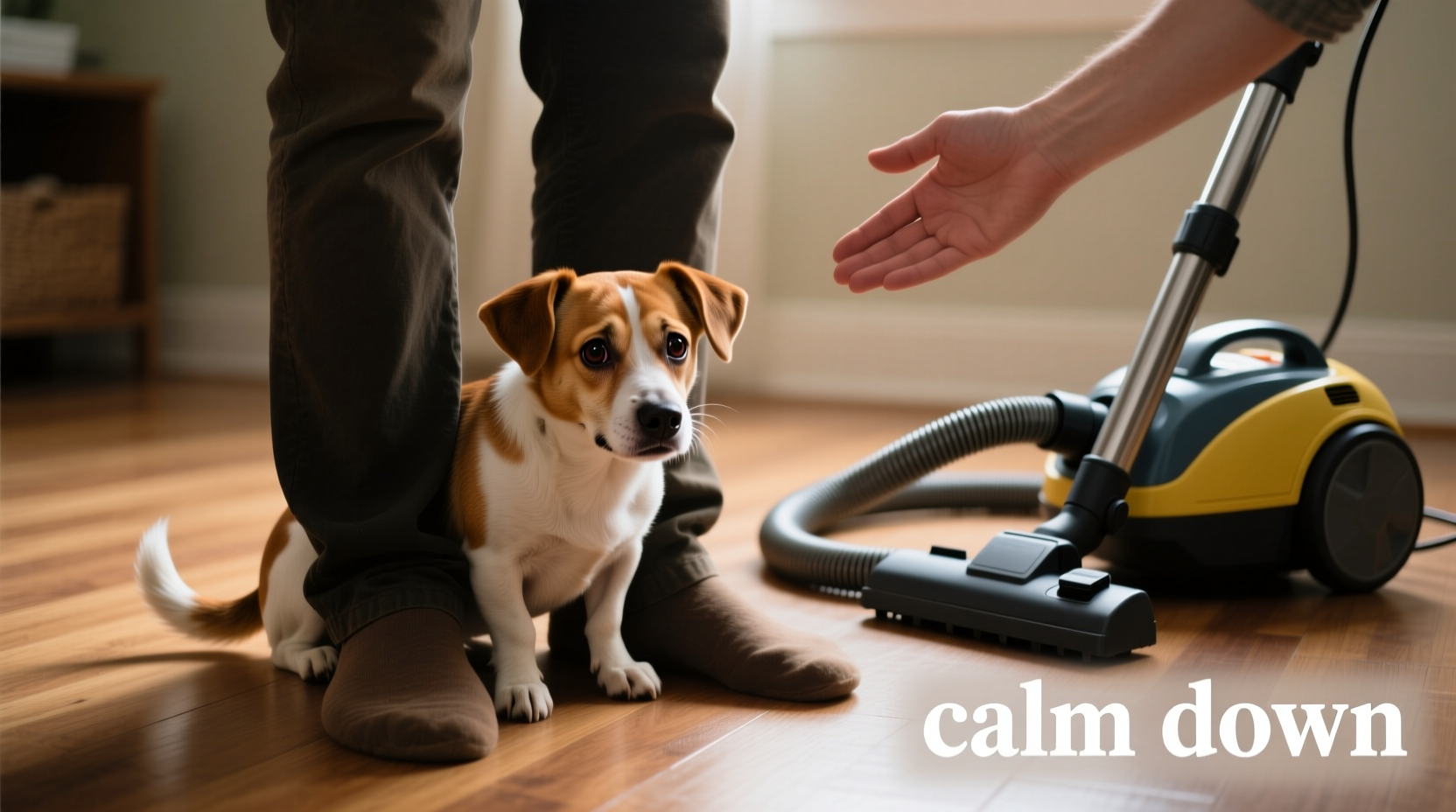 why is my dog suddenly scared of the vacuum effective calming techniques to try