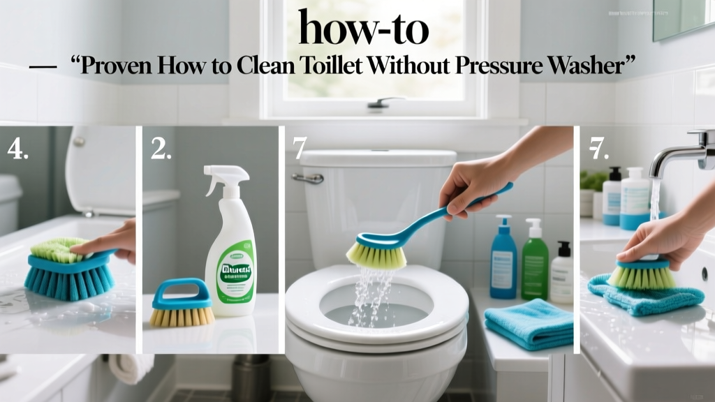 Proven how to clean toilet without pressure washer