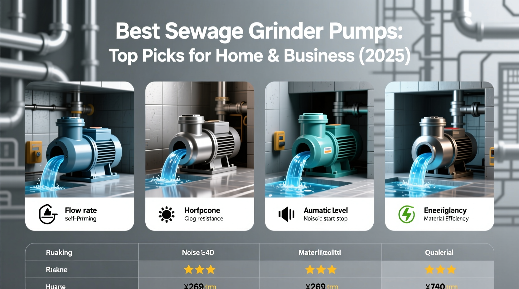 best sewage grinder pump