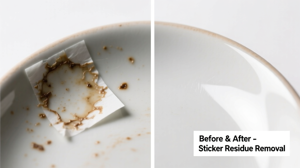How to Remove Sticker Residue from Ceramic Surfaces