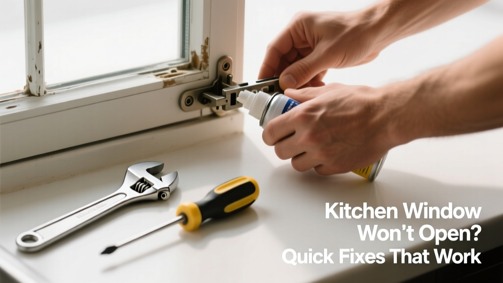 Kitchen Window Won’t Open? Quick Fixes That Work