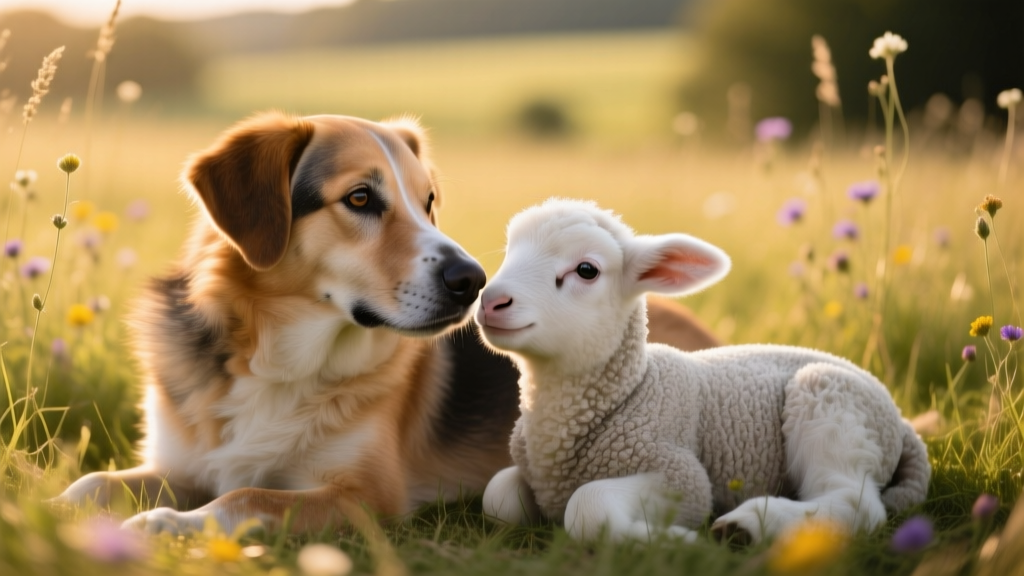 Videos of This Dog and Her Lamb Best Friend Are What You Need Today
