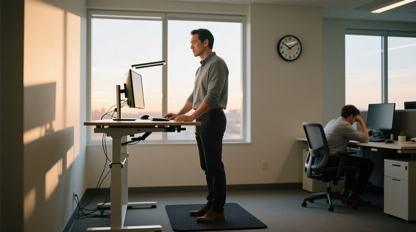 is using a standing desk all day better for posture and energy