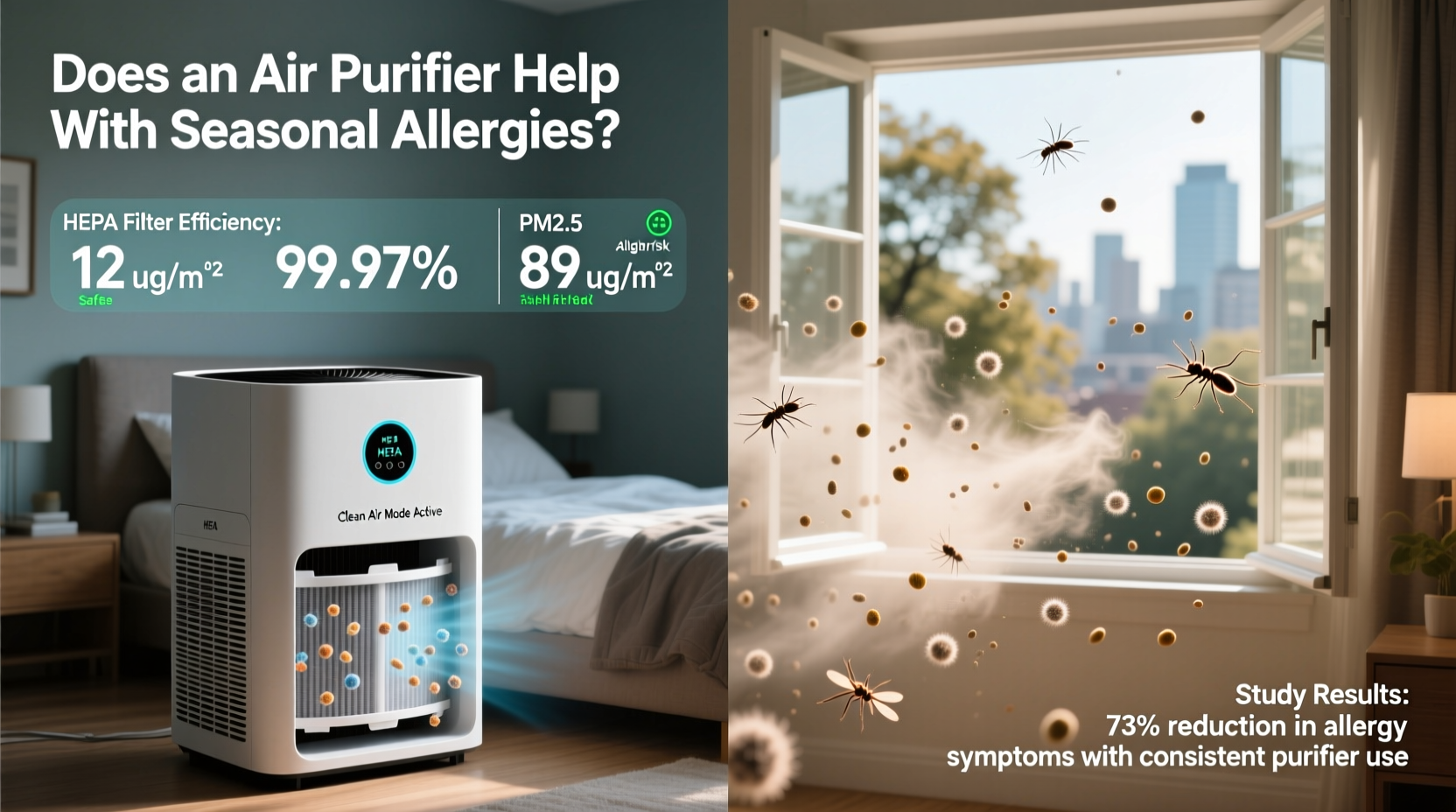 air purifier vs open windows does the purifier actually help with seasonal allergies