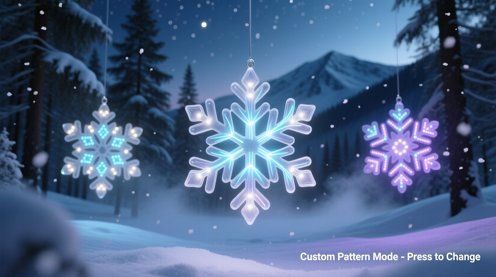 programmable led snowflakes customizable patterns guide