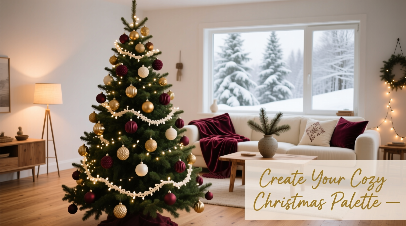 how to create a cohesive christmas color scheme for your home and tree